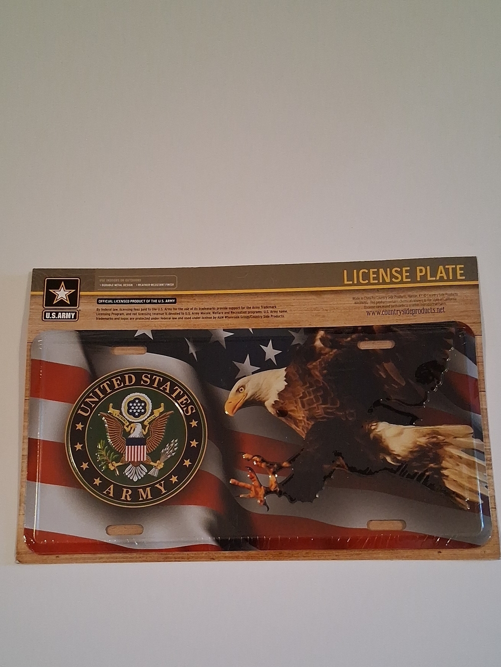 United States Army License Plate New